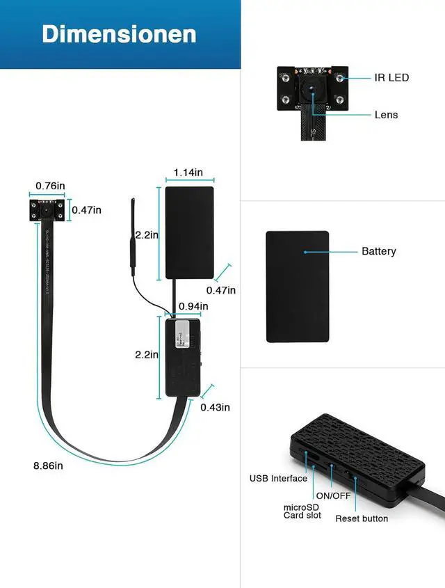 Alt view image 7 of 7 - Mini Spy Hidden Camera 4K Ultra HD, WiFi Wireless Nanny Cam Small Cameras for Home Security, Tiny Secret Surveillance Cam Indoor, Motion Detection, Night Vision, Battery, Recording, App, MW5