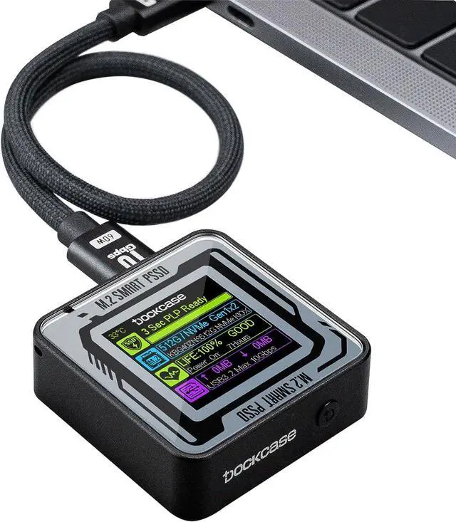 Main image of M.2 2230 NVMe SSD Enclosure,Support 3s PLP Prevents Write Data Loss,USB 3.2 Gen 2 Type-C (10 Gbps), fits NVMe PCIe, Exclusive to Size 2230,Support M-Key B+M Key UASP