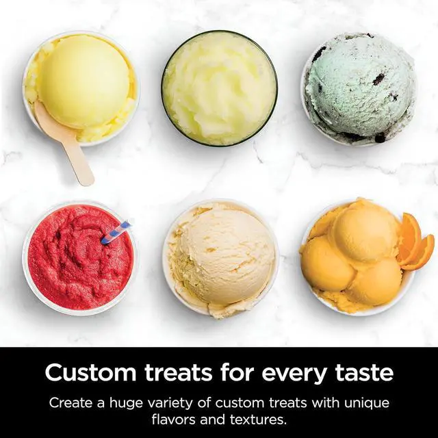 Alt view image 7 of 7 - Ninja CREAMi Deluxe 11-in-1 Ice Cream & Frozen Treat Maker for Ice Cream, Sorbet, Milkshakes, Frozen Drinks & More, 11 Programs, with 2 XL Family Size Pint Containers, Perfect for Kids, Silver