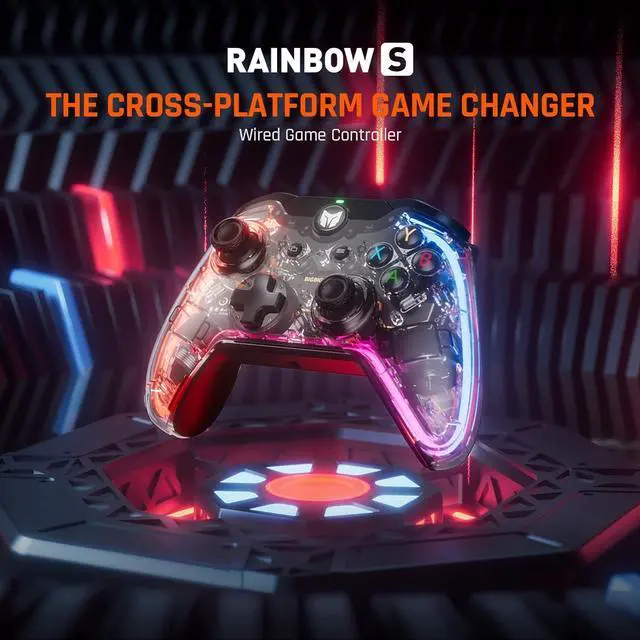 Alt view image 7 of 7 - Wired Pc Gaming Controller,BIGBIG WON Nintendo Switch pro Controller for tears of the kingdom Game,6-Axis Gyro,one key Wake-up,Macro,Turbo, Dual Shock, Custom Buttons,RGB Light for pc/switch lite/PS4
