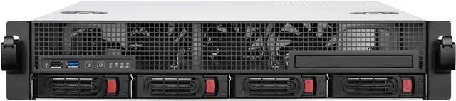Alt view image 2 of 7 - SilverStone Technology RM21-304 2U Micro-ATX Rackmount Server Chassis with Four 3.5" hot-swap Bays, SST-RM21-304