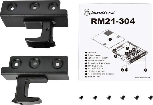 Alt view image 7 of 7 - SilverStone Technology RM21-304 2U Micro-ATX Rackmount Server Chassis with Four 3.5" hot-swap Bays, SST-RM21-304