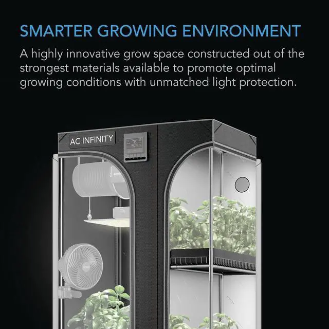 Alt view image 2 of 7 - 2-in-1 Advance Grow Tent, 36x24x72 Thickest 1 in. Poles, Highest Density 2000D Diamond Mylar Canvas, 3x2 for Hydroponics Indoor Growing