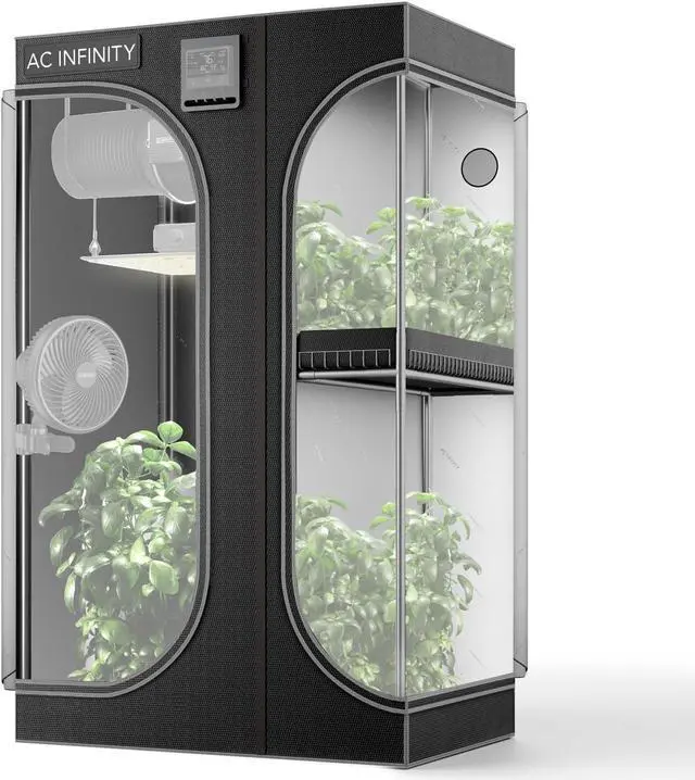 Main image of 2-in-1 Advance Grow Tent, 36x24x72 Thickest 1 in. Poles, Highest Density 2000D Diamond Mylar Canvas, 3x2 for Hydroponics Indoor Growing