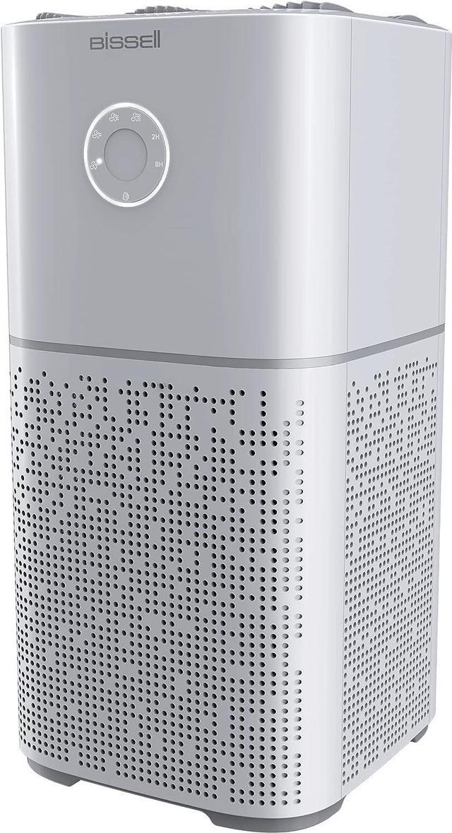 BISSELL air180 Air Purifier For Home Bedroom HEPA Filter Filters Smoke Allergies Pet Dander Odor Dust Gray Newegg