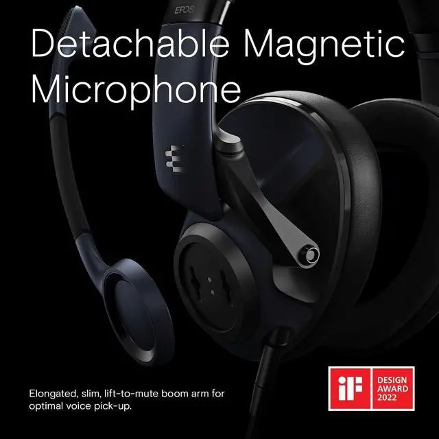 Alt view image 4 of 7 - EPOS Gaming H6Pro - Closed Acoustic Gaming Headset with Mic - Over-Ear Headset  Lightweight - Lift-to-Mute - Xbox Headset - PS4 Headset - PS5 Headset - PC/Windows Headset - Gaming Accessories -Black