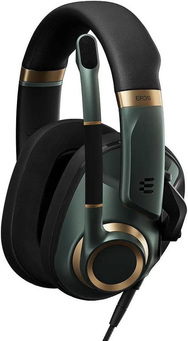 Alt view image 2 of 5 - EPOS Gaming H6Pro - Closed Acoustic Gaming Headset with Mic - Over-Ear Headset  Lightweight - Lift-to-Mute - Xbox Headset - PS4 Headset - PS5 Headset - PC/Windows Headset - Gaming Accessories -Green