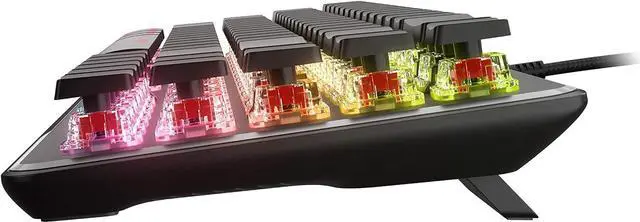 Alt view image 7 of 7 - ROCCAT USB Vulcan II Mini  65% Optical PC Gaming Keyboard with Customizable RGB Illumination, Detachable Cable, Button Duplicator, Aluminum Plate, 100M Keystroke Durability - Black