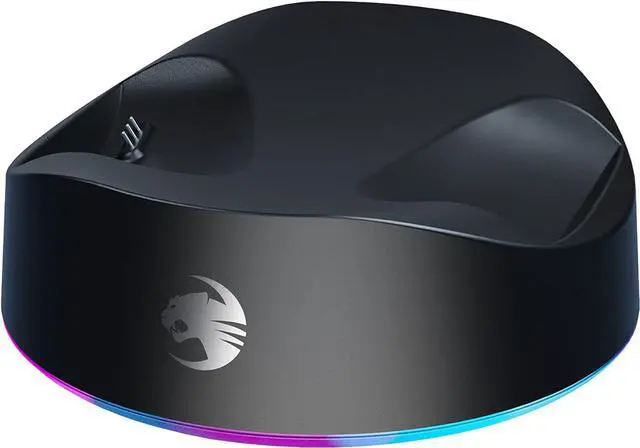 Alt view image 7 of 7 - ROCCAT Syn Max Air PC Wireless 3D Audio RGB Gaming Headset, Simultaneous Wireless & Bluetooth Connections, 16-Hour Battery & Charging Dock, Immersive 3D Audio & AIMO RGB Lighting
