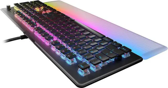 Alt view image 7 of 7 - ROCCAT Vulcan II Max  Optical-Mechanical PC Gaming Keyboard, Customizable RGB Illuminated Keys and Palm Rest, TITAN II Switches, Aluminum Plate