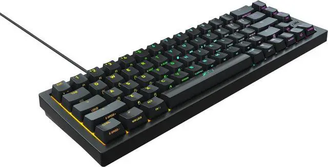 Alt view image 4 of 4 - Xtrfy K5 65% Compact Gaming Keyboard RGB Wired Original Red Switch Keyboard (Black)