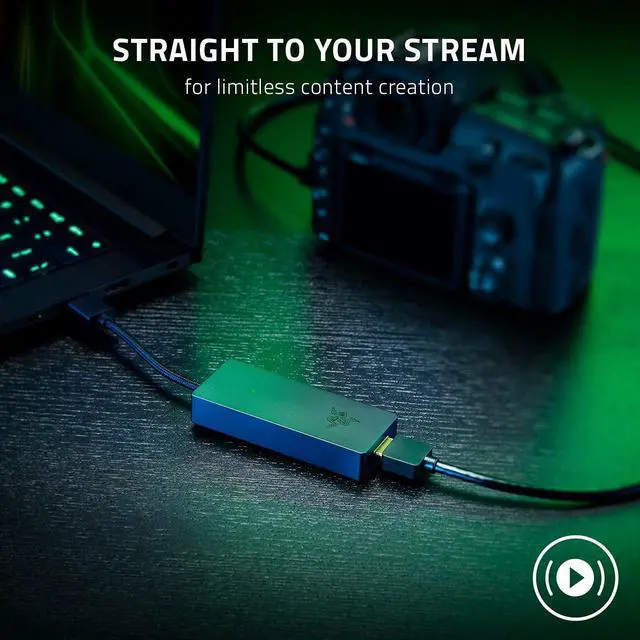 Alt view image 4 of 7 - Ripsaw X USB Capture Card w/Camera Connection: 4K 30FPS - OBS & Streamlabs Compatible - for Streaming, Gaming, Video Conference, Zoom, Teams - HDMI 2.0 & USB 3.0 - Compact Design - Plug & Play