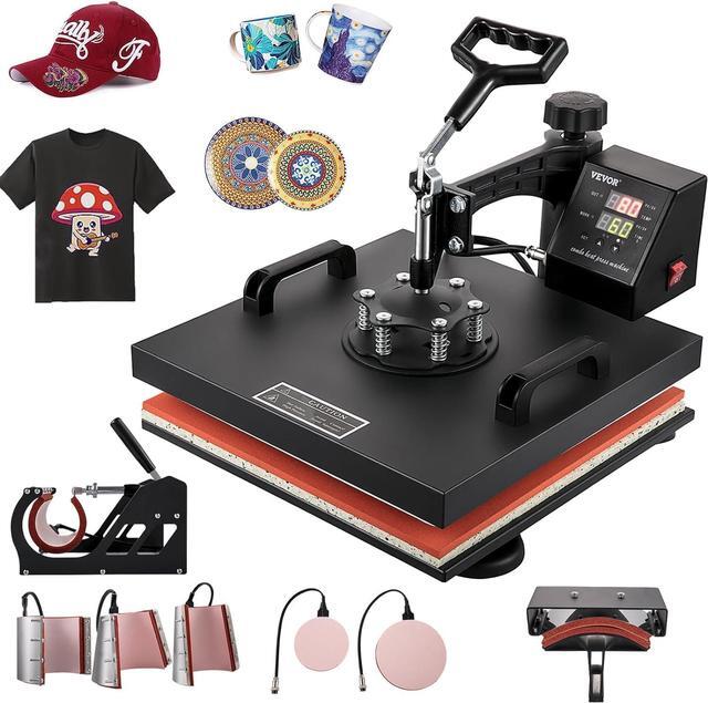 Main image of 15x15 Heat Press Machine 8 in 1 Combo Tshirt Press Machine with Tumbler Press, 360° Swing Away Digital Multifunction Heat Transfer Sublimation for Printing T Shirts Mug Hat Plate Cap