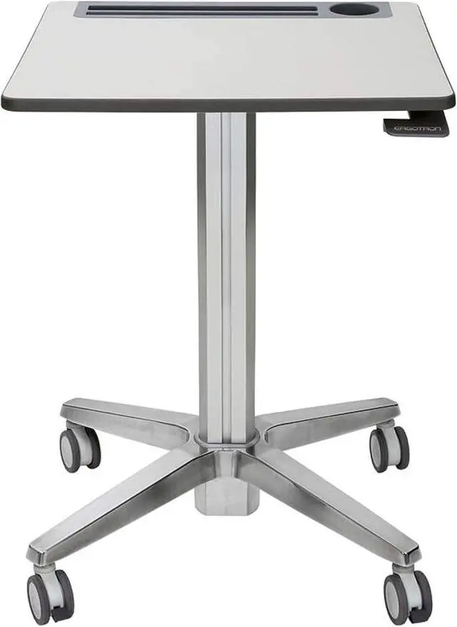 Main image of Ergotron  LearnFit Mobile Standing Desk, Adjustable Height Small Rolling Laptop Computer Sit Stand Desk with Wheels for Classroom, Office, Medical or Home Use  Adjusts from 33 to 49 Inches  Grey