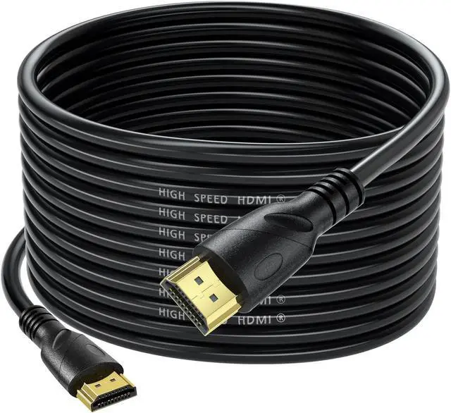 Main image of HDMI Cable (HDMI 2.0,18Gbps) Ultra High Speed HDMI Cables Gold Plated Connector Ethernet Audio Return Video 2K 30Hz FullHD1080p 3D for Xbox Arc Laptop PS3 PS4 PS9 PC HDTV etc 30 ft.
