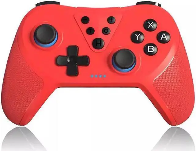 Main image of Wireless Switch Controller Black,Nintendo Switch Controller for Nintendo Switch/Lite/OLED Controller,Switch Pro Controller Support Wake-up,Gyro Axis,Turbo Function with 2 Thumb Caps - Red
