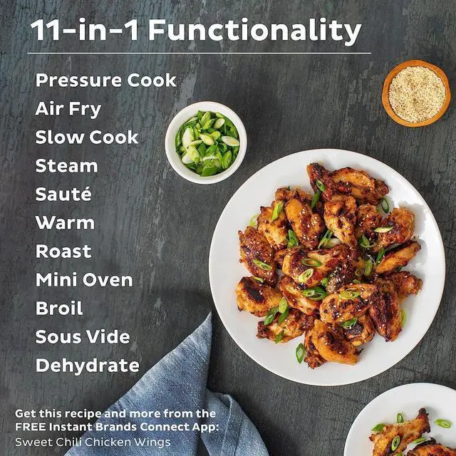 Alt view image 3 of 7 - Instant Pot Duo Crisp 11-in-1 Air Fryer and Electric Pressure Cooker Combo with Multicooker Lids that Fries, Steams, Slow Cooks, Sautés, Dehydrates, & More, Free App With Over 800 Recipes, 8 Quart