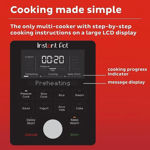 Alt view image 4 of 7 - Instant Pot Duo Plus, 8-Quart Whisper Quiet 9-in-1 Electric Pressure Cooker, Slow Rice Cooker, Steamer, Sauté, Yogurt Maker, Warmer & Sterilizer, App With Over 800 Recipes, Stainless Steel