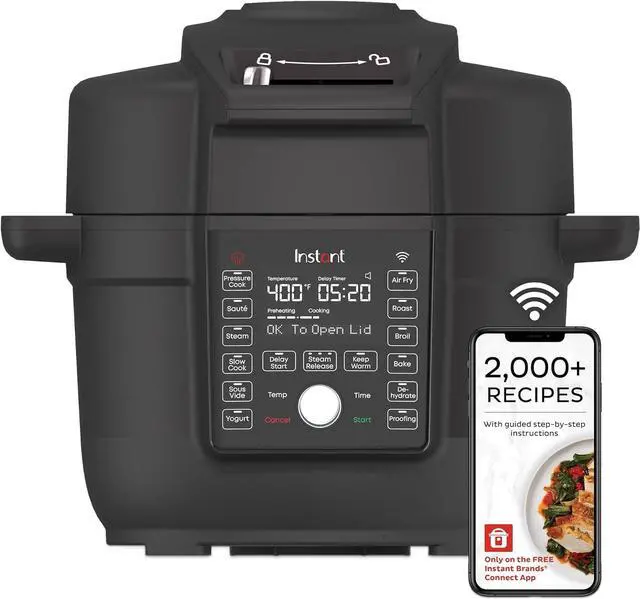 Main image of Instant Pot 6.5 Quart Duo Crisp Ultimate Lid with WIFI, 13-in-1 Air Fryer and Pressure Cooker Combo, Sauté, Slow Cook, Bake, Steam, Warm, Roast, Dehydrate, Sous Vide, & More, Includes App with Recipes