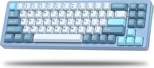 75% Gaming Keyboard, Aluminum Alloy Shell Wireless Mechanical 