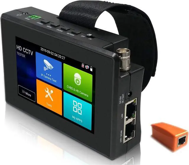 Main image of 5 in 1 CCTV Tester Support Upt to 4K IP Camera & 720P/1080P/3mp/4mp/5 Megapixel AHD, TVI, CVI & CVBS Analog Camera, Security Video Monitor with 4" Touch Screen, POE Out, WiFi Test, PTZ Test