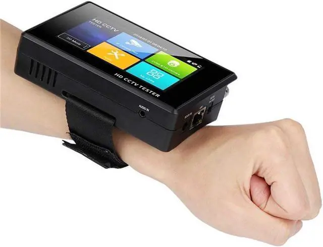 Alt view image 4 of 4 - 5 in 1 CCTV Tester Support Upt to 4K IP Camera & 720P/1080P/3mp/4mp/5 Megapixel AHD, TVI, CVI & CVBS Analog Camera, Security Video Monitor with 4" Touch Screen, POE Out, WiFi Test, PTZ Test