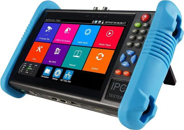 Alt view image 2 of 5 - 7 Inch Touch Screen 5 in 1 CCTV Tester Support Upt to 4K IP Camera & 720P/1080P/3.0mp/4.0mp/5.0 Megapixel AHD, TVI, CVI & CVBS Analog Camera, with Keyboard/IP Discovery/WiFi/APP
