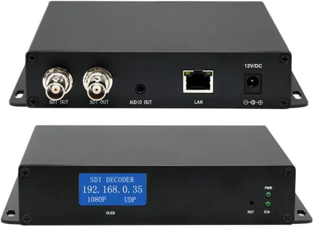 Main image of HD 3G SDI Decoder IP Streaming to HD-SDI Audio Video Decoder H.265 H.264 Stream Decoder