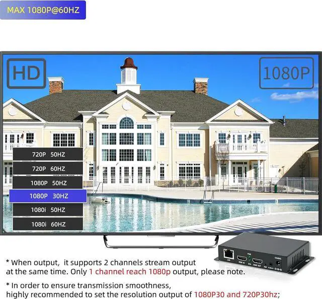 Alt view image 3 of 6 - H.265/264/MJPEG Ultra Mini HDMI 1080P@30 Video Encoder with HDMI loopout, HDMI to H.264 HTTP, RTSP, RTMP/RTMPS, SRT, GB28181, HLS, FLV Multicast IPTV Encoder for YouTube Facebook Twitch Live