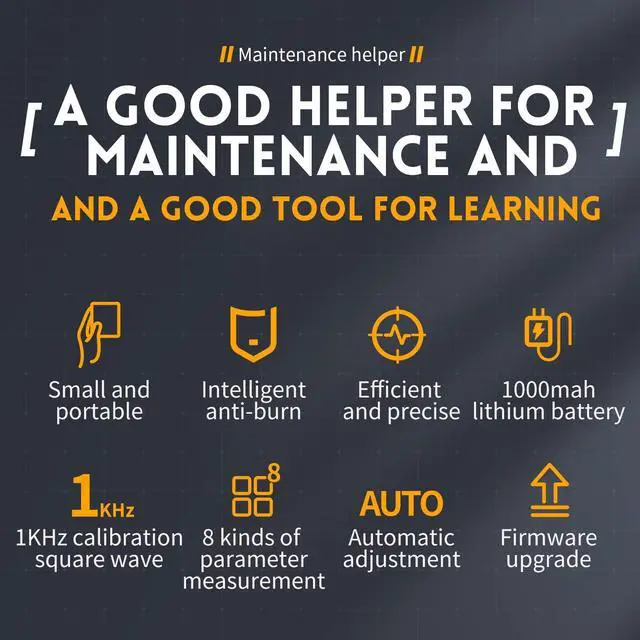 Alt view image 3 of 7 - 2.8" TFT Handheld Digital Oscilloscope Kit Portable Automotive Oscilloscope, 2.5MS/s High Sampling Rate, 200KHz Bandwidth, Trigger Function Auto/Nomal/Single