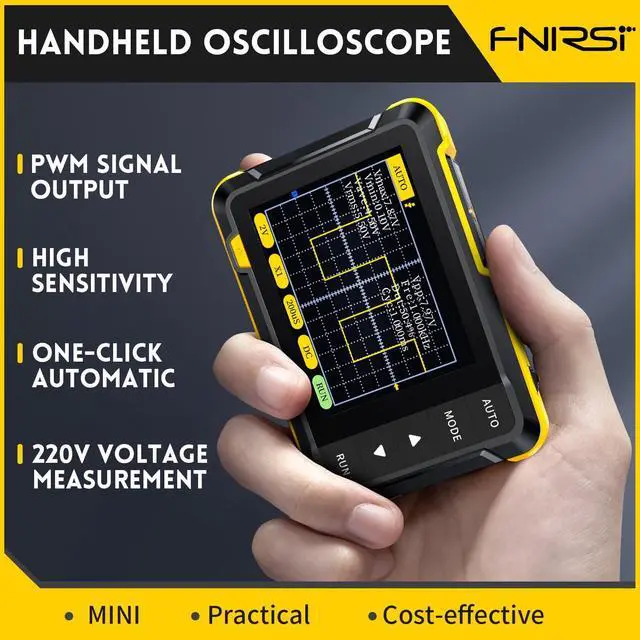 Alt view image 2 of 7 - 2.8" TFT Handheld Digital Oscilloscope Kit Portable Automotive Oscilloscope, 2.5MS/s High Sampling Rate, 200KHz Bandwidth, Trigger Function Auto/Nomal/Single