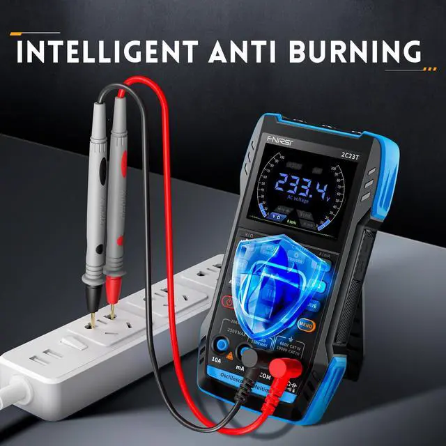 Alt view image 5 of 6 - 3 in 1 Handheld Oscilloscope Multimeter DDS Generator, 2 Channels, 10MHz Bandwidth, 50MSa/s Sampling Rate, 10000 Counts, Voltage, Current, Capacitor, Resistor, Diode Test
