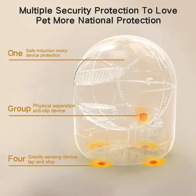 Alt view image 5 of 7 - Self Cleaning Cat Litter Box, Automatic Cat Litter Box with APP Control Odor Removal Safety Protection for Multiple Cats