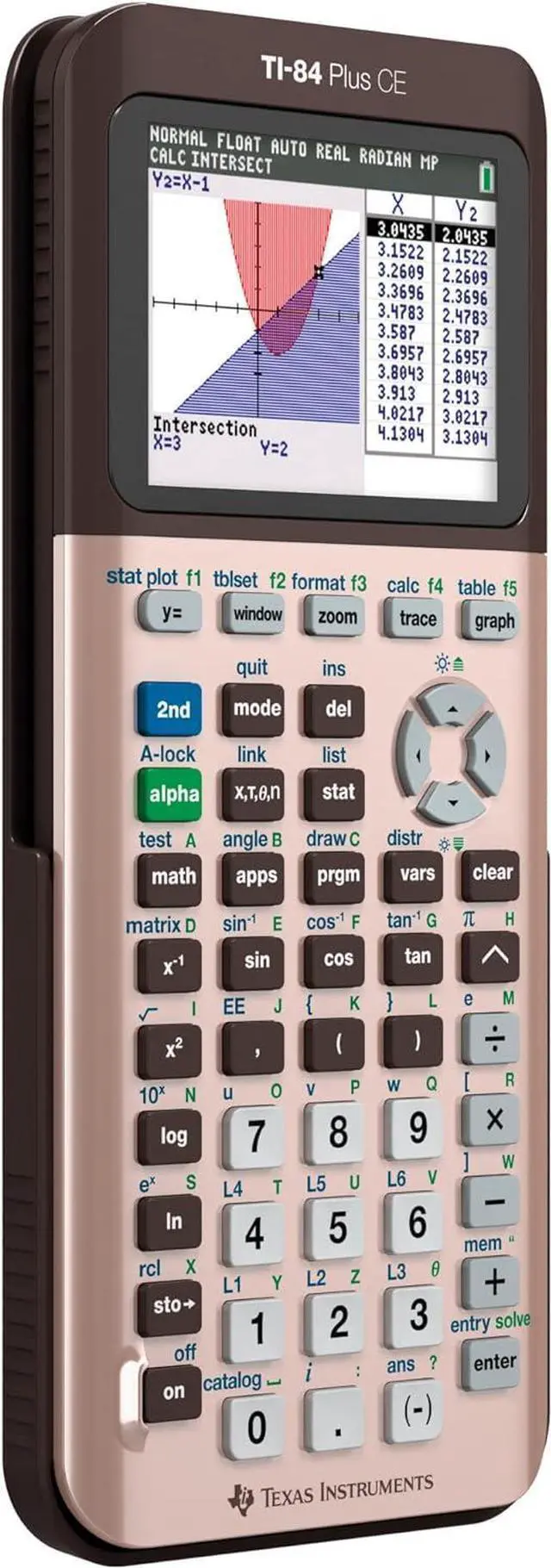 Alt view image 2 of 3 - Texas Instruments TI-84 Plus CE Color Graphing Calculator, Rose Gold