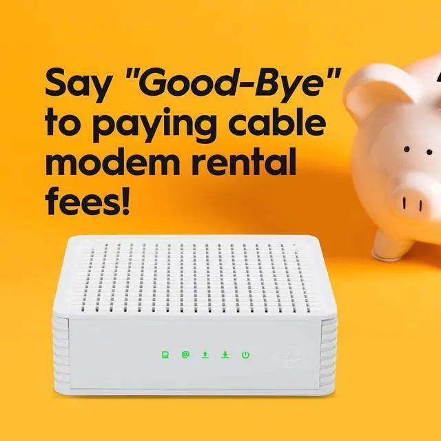 Alt view image 7 of 7 - Hitron CODA DOCSIS 3.1 Modem | Pairs with Any WiFi Router or Mesh WiFi | Certified with Comcast Xfinity, Charter Spectrum, Cox | 10x Faster Than DOCSIS 3.0 | Cable Modem with 2X 1 Gbps Ethernet Ports