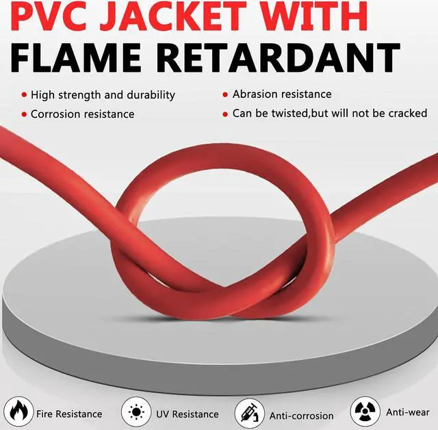 Alt view image 5 of 6 - Solar Panel Extension Cable, 40 Feet 10AWG Solar Extension Cable Kit with Female & Male Waterproof Connectors for RV, Photovoltaic Systems