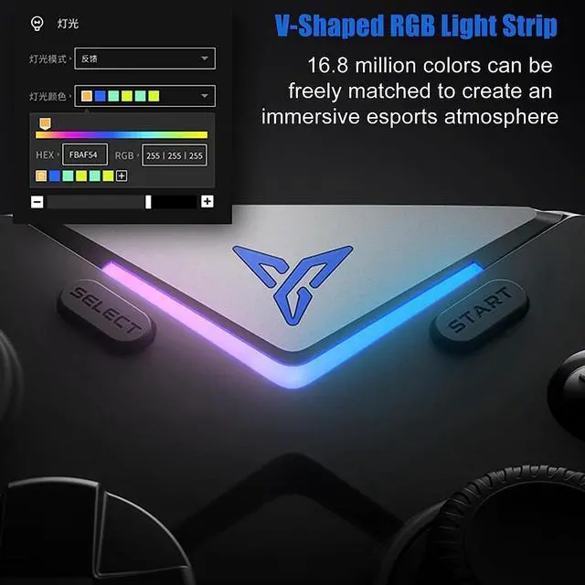 Alt view image 7 of 7 - Vader 3 Wireless Game Controller, Hall Gaming Trigger and Microswitch Trigger Changable, Carbon Film Rocker, Dual-Motor Vibration, 3ms Ultra-Low Latency, 500Hz High Polling Rate, controller