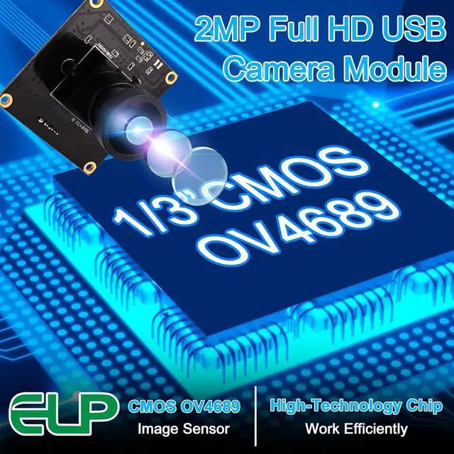 Alt view image 2 of 7 - USB with Camera 2.9mm Wide Angle Lens 1080P Free Driver Camera Module,260FPS@360P 120FPS@720P 60FPS@1080P High Frame Webcam,USB Camera Linux Windows Android Mac Os