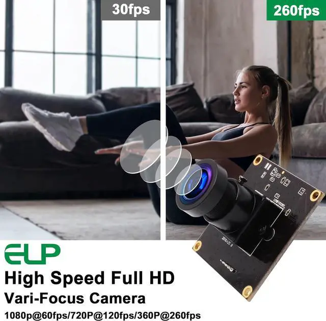 Alt view image 7 of 7 - USB with Camera 2.9mm Wide Angle Lens 1080P Free Driver Camera Module,260FPS@360P 120FPS@720P 60FPS@1080P High Frame Webcam,USB Camera Linux Windows Android Mac Os