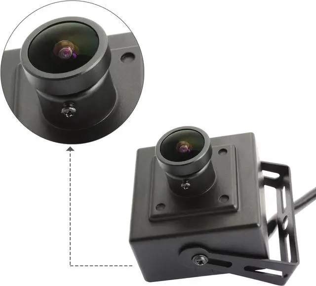 Alt view image 3 of 6 - USB Fisheye Camera 170degree 960P PC Camera Wide Angle Low Light Webcam for Computer Raspberry Pi Mini UVC USB2.0 Lightburn Camera 0.01lux USB Security Camera Industrial Open CV USB with Camera