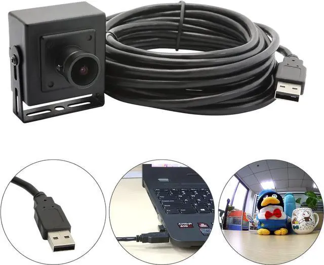 Alt view image 2 of 6 - USB Fisheye Camera 170degree 960P PC Camera Wide Angle Low Light Webcam for Computer Raspberry Pi Mini UVC USB2.0 Lightburn Camera 0.01lux USB Security Camera Industrial Open CV USB with Camera