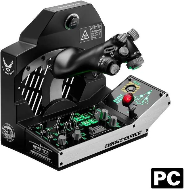 Main image of Thrustmaster Viper F-16 TQS Mission Pack: Metal Throttle Quadrant System, Throttle and Control Panel Included, 64 Action Buttons, 6 Axes, Licensed by the U.S. Air Force (Compatible with PC)
