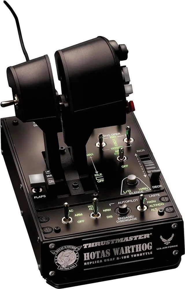 Alt view image 2 of 3 - Thrustmaster HOTAS Warthog Dual Throttles for Flight Simulation, Official Replica of the U.S Air Force A-10C Aircraft (Compatible with PC)