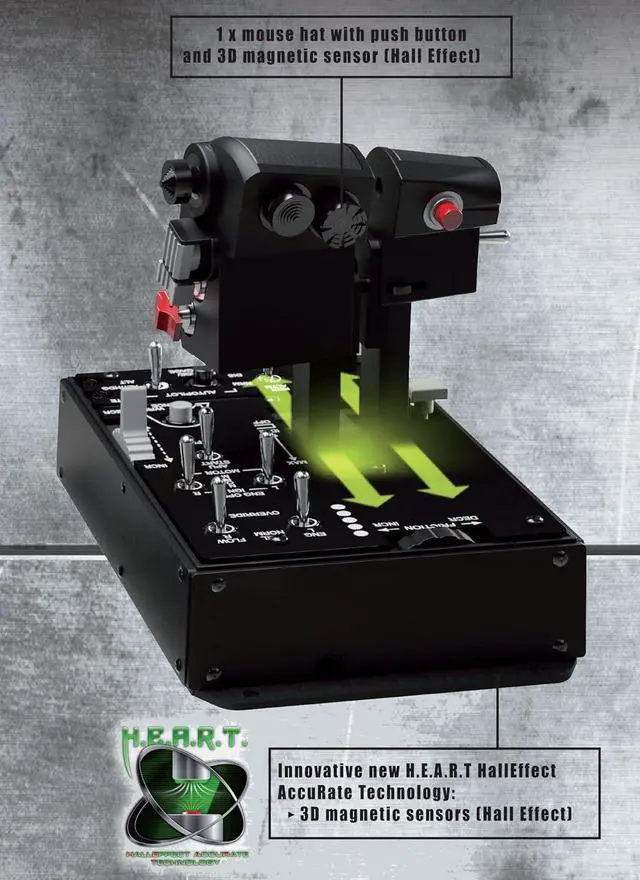 Alt view image 3 of 3 - Thrustmaster HOTAS Warthog Dual Throttles for Flight Simulation, Official Replica of the U.S Air Force A-10C Aircraft (Compatible with PC)