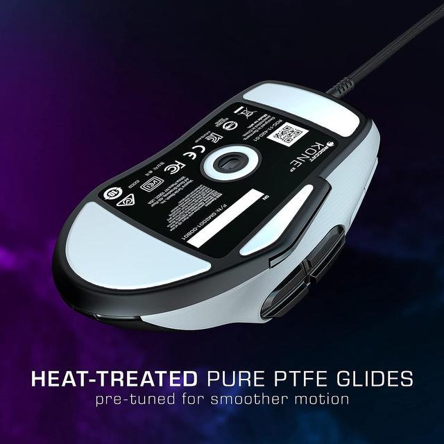 Alt view image 4 of 7 - ROCCAT Kone XP PC Gaming Mouse with 3D AIMO RGB Lighting, 19K DPI Optical Sensor, 4D Krystal Scroll Wheel, Multi-Button Design, Wired Computer Mouse  White