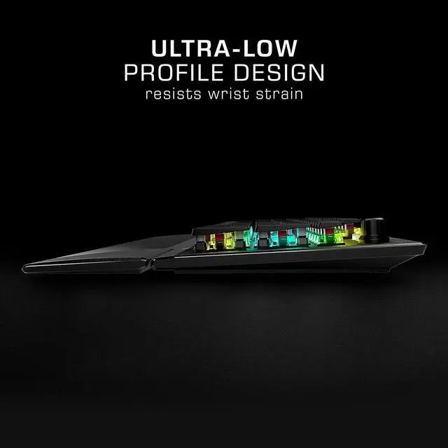 Alt view image 7 of 7 - ROCCAT Vulcan Pro Linear Optical PC Gaming Keyboard, Titan Switch Full Size with Per Key AIMO RGB Lighting, Anodized Aluminum Top Plate and Detachable Palm/Wrist Rest, Low Profile, Black