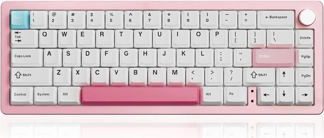 65% buy Hot Swappable Pink Keyboard