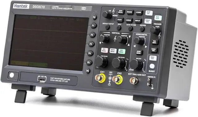 Alt view image 2 of 3 - Hantek DSO2C10 Digital Storage Oscilloscope 100MHz Bandwidth 2CH Dual Channel 1GSa/s 8M Memory Depth