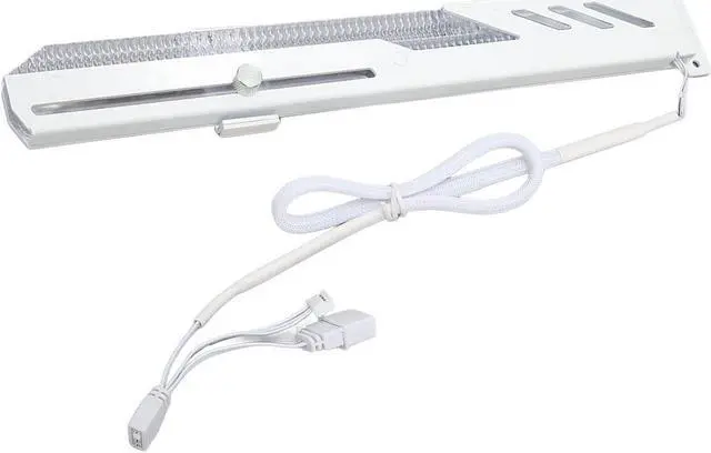 Alt view image 7 of 7 - Graphics Card GPU Support Bracket, 5V 3Pin ARGB Dual Interface & Small 4Pin Interface RGB Video Card Holder, 2 PCIE Slots Easy Installation GPU Bracket for 99% Cases - White