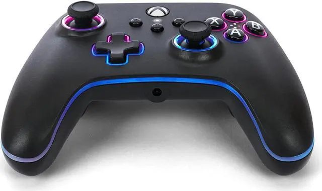Alt view image 5 of 6 - PowerA Advantage Wired Controller for Xbox Series X|S with Lumectra - Black, gamepad, wired video game controller, works with Xbox One and Windows 10/11, Officially Licensed for Xbox